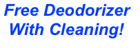         Free Deodorizer     &#10;         With Cleaning!&#10;